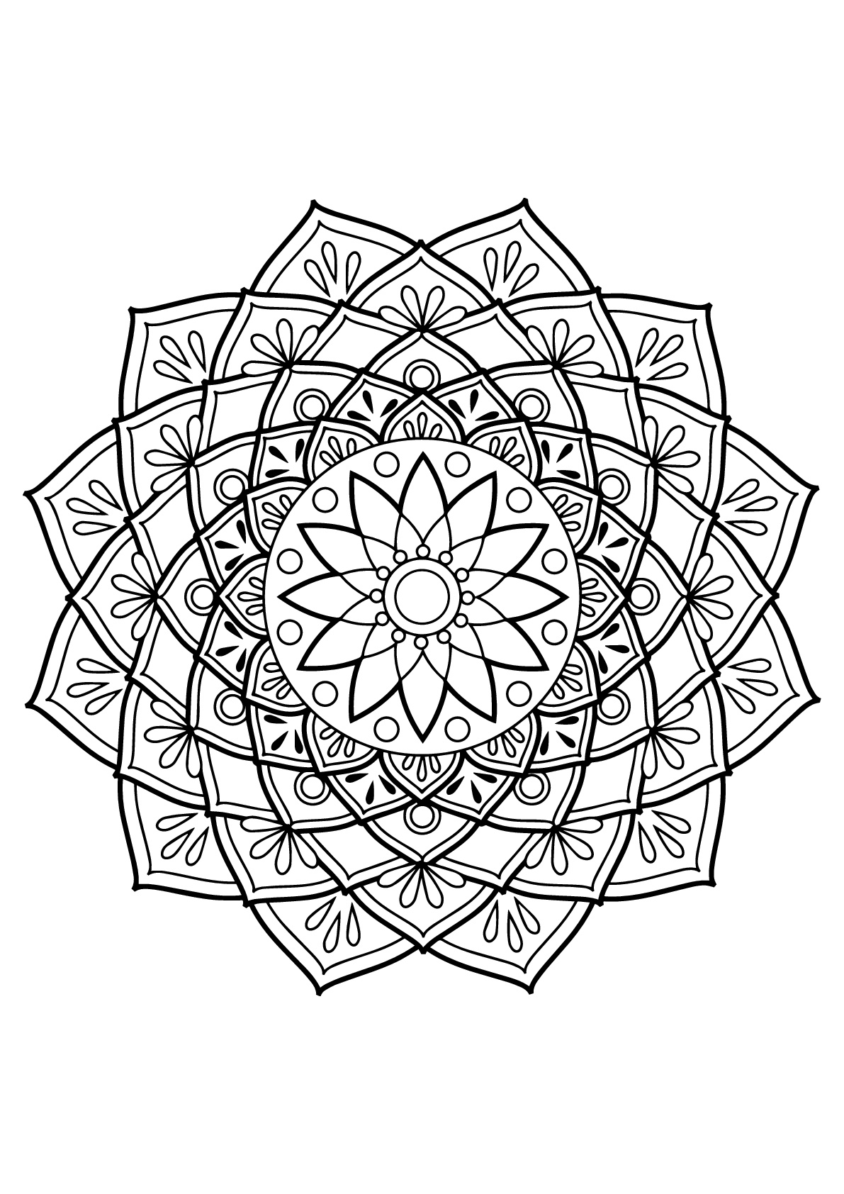 Dessus Livre Coloriage Mandala Adulte | Des Milliers de Coloriage