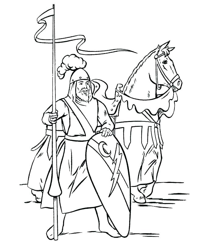 medieval coloring page