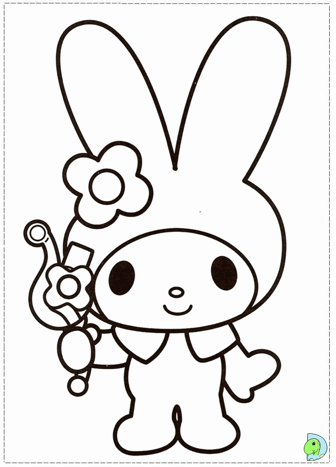 my melody coloring pages