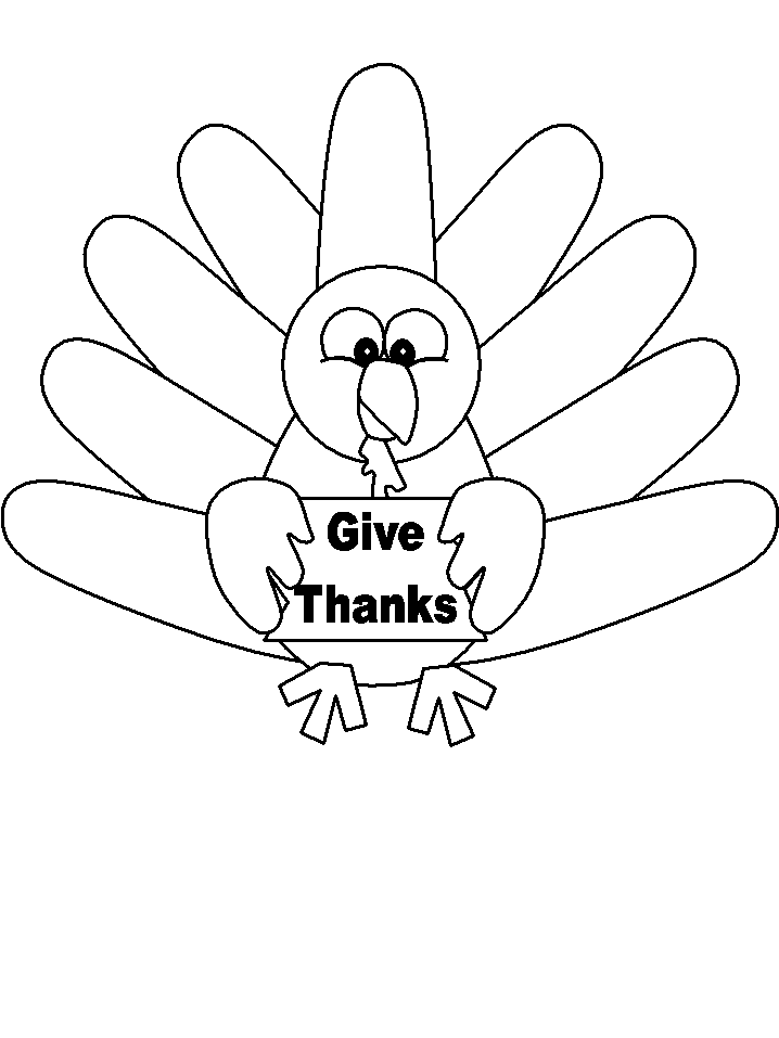 turkey face coloring page