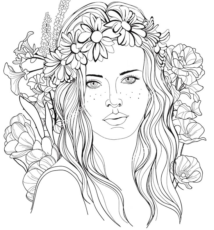 realistic people coloring pages