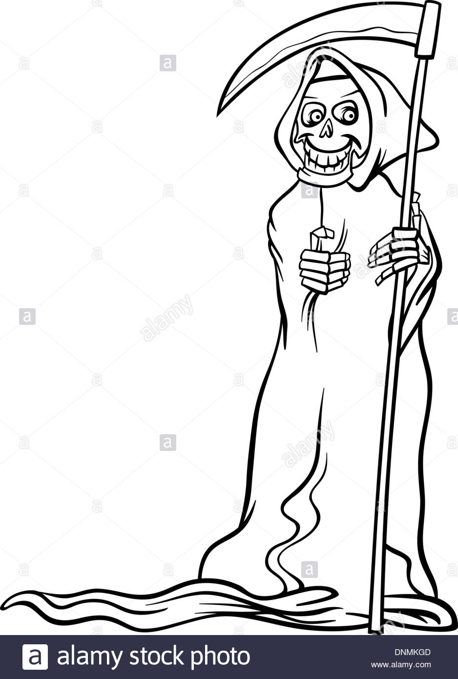 scythe coloring page