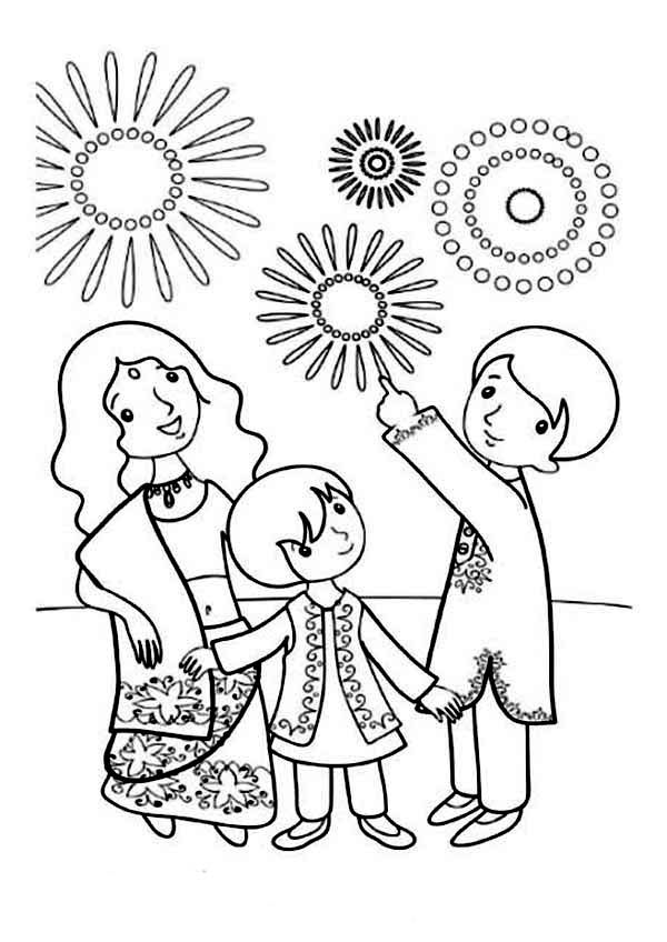 diwali printable coloring pages