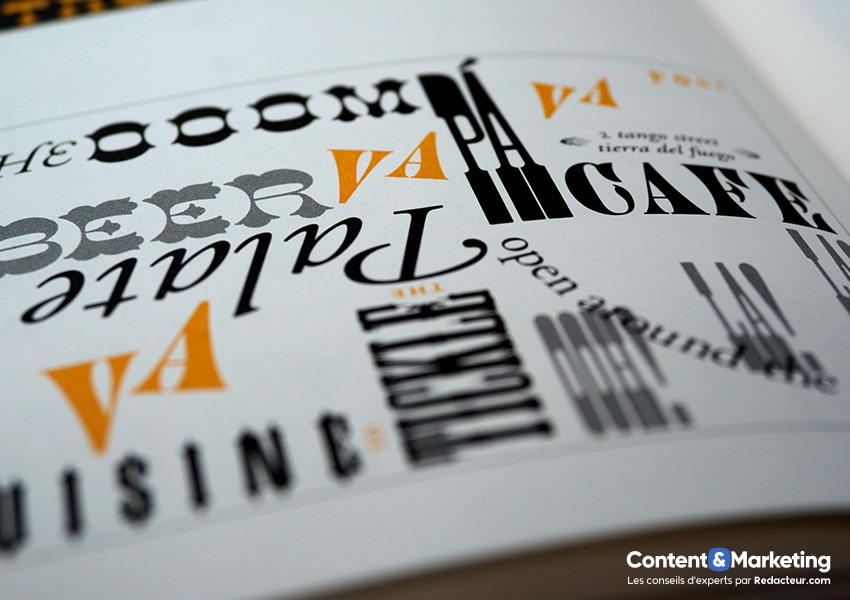 police ecriture usage comercial