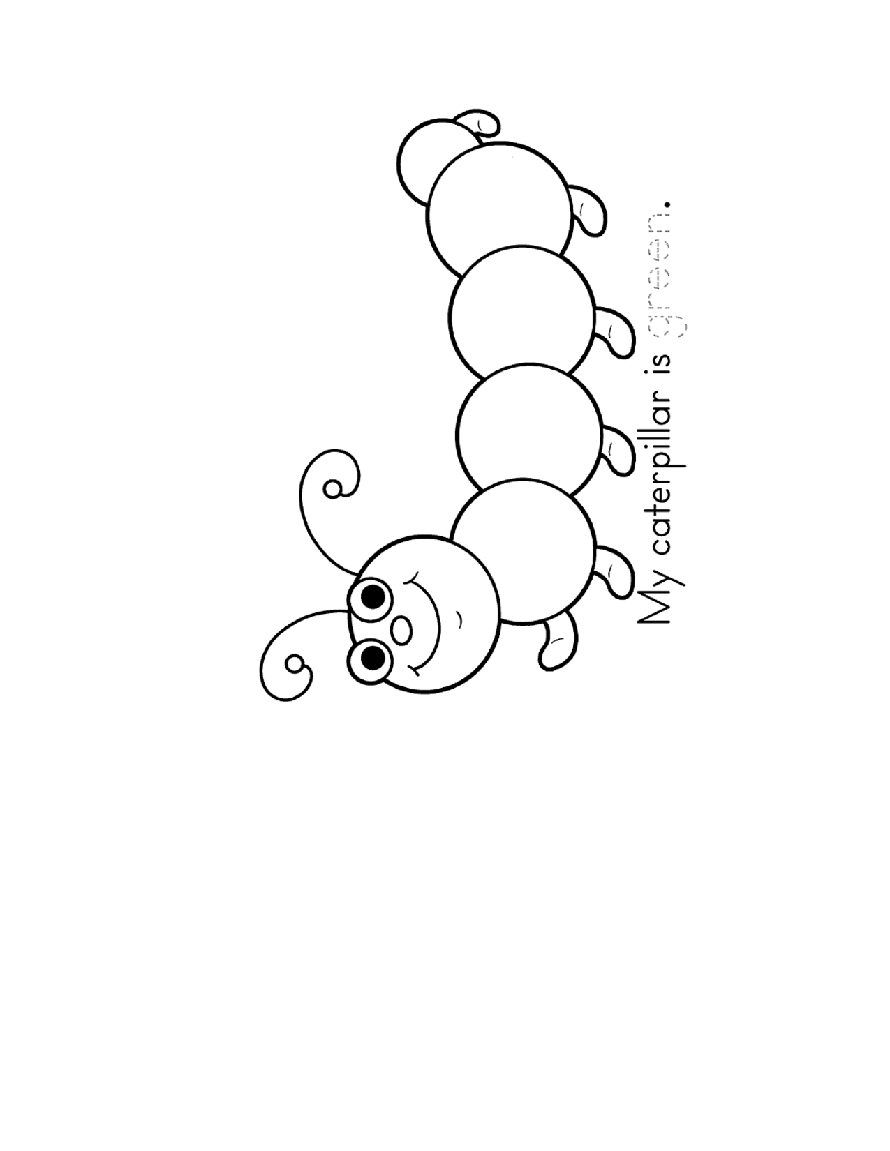 catapillar coloring pages