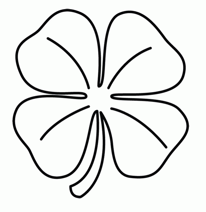 Four Leaf Clover Coloring Pages - Best Coloring Pages For Kids