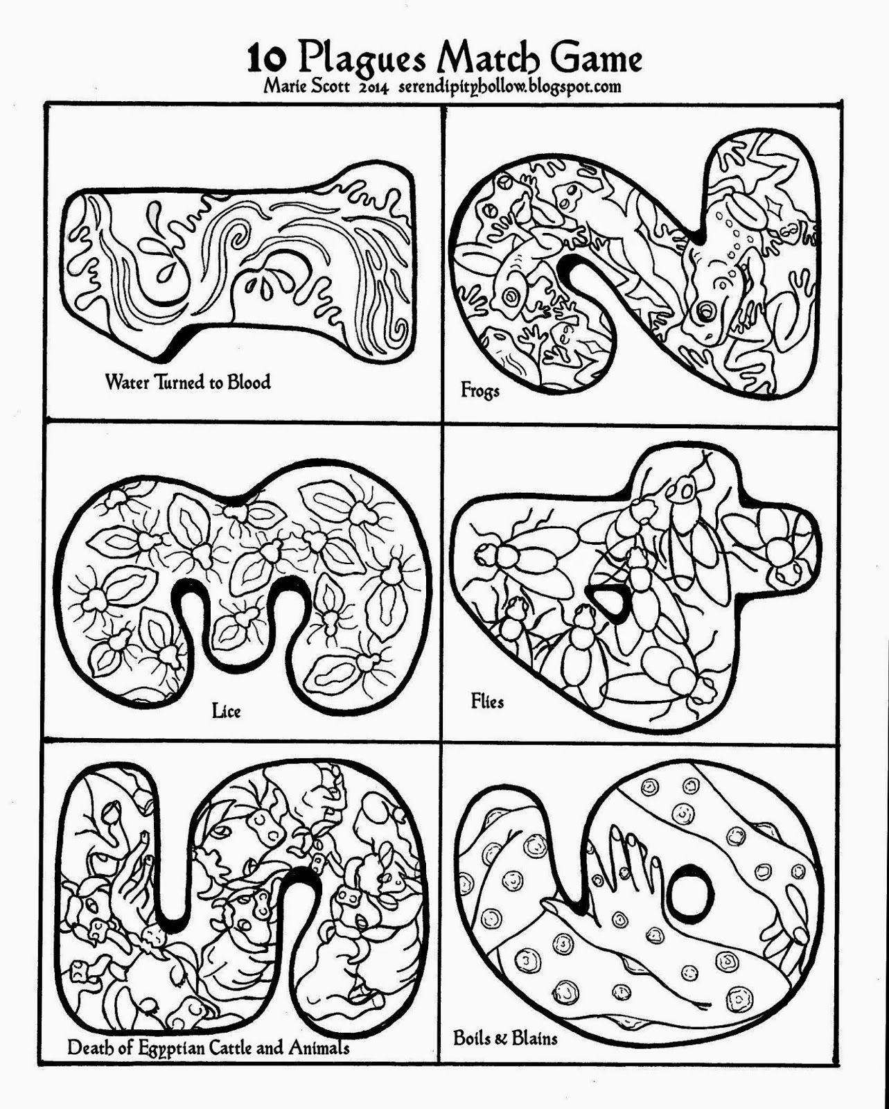 Ten Plagues Coloring Page - Coloring Home