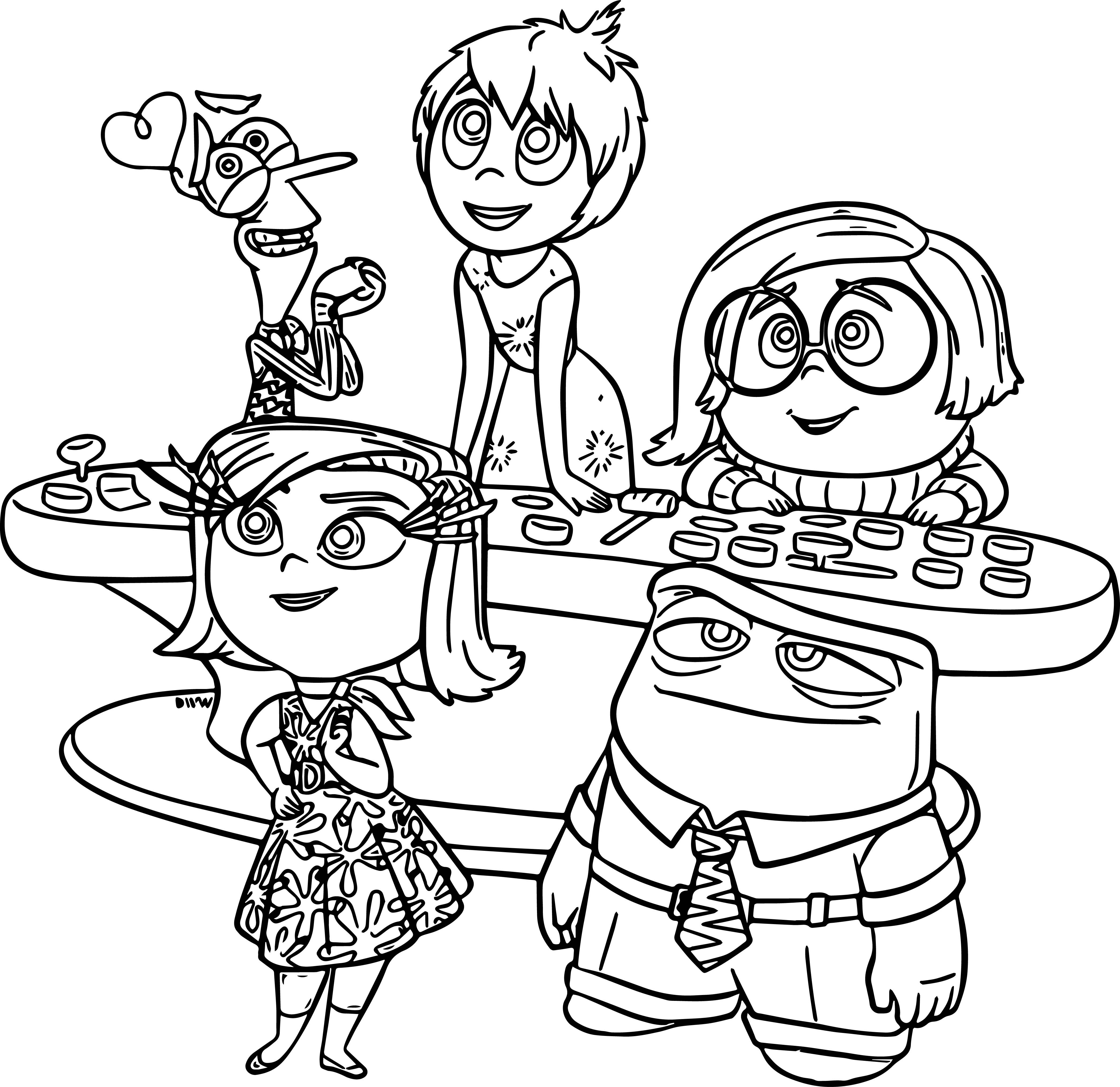 Disney Pixar Inside Out Coloring Page - Wecoloringpage.com | Inside out