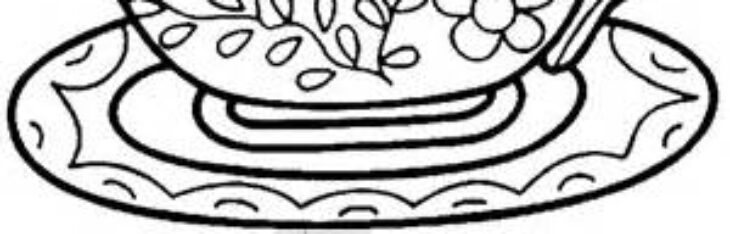 tea cup coloring pages