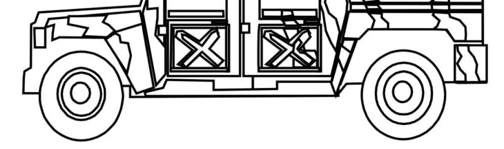 printable jeep coloring pages