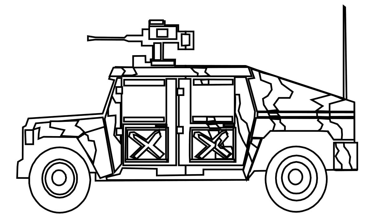 Hudtopics: Print Out Army Jeep Coloring Page For Kids