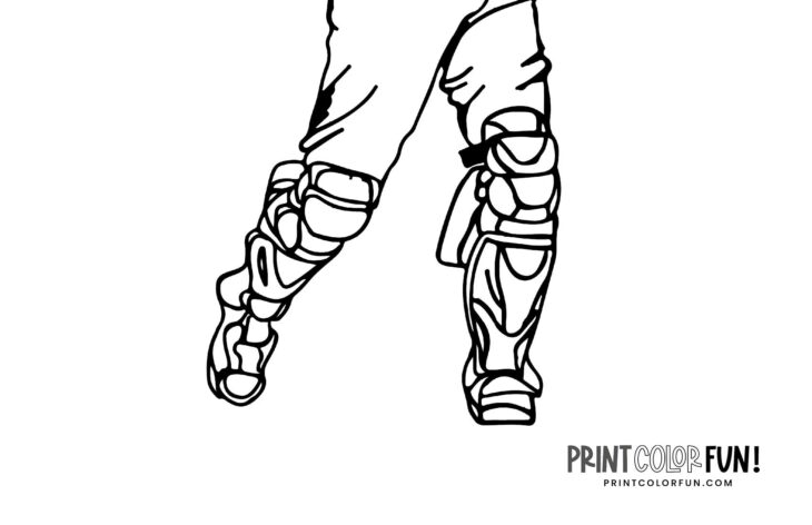 baseball players coloring pages