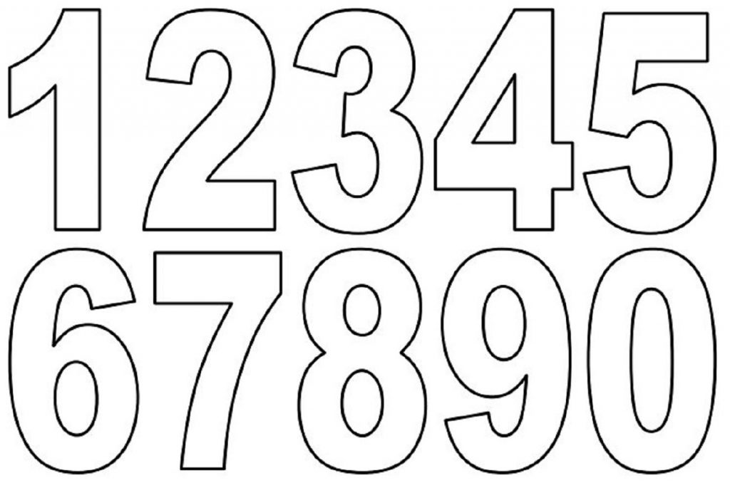 number block coloring pages