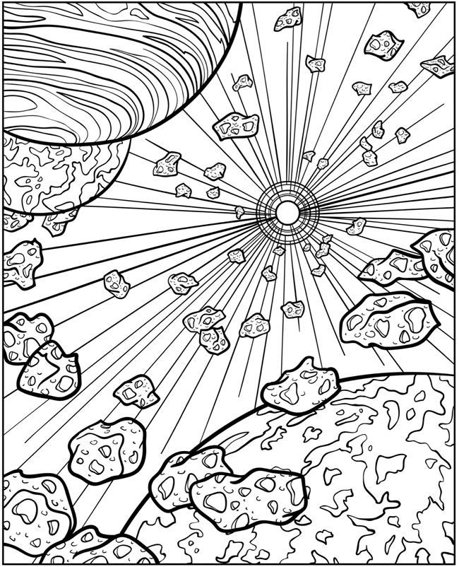 printable galaxy coloring pages