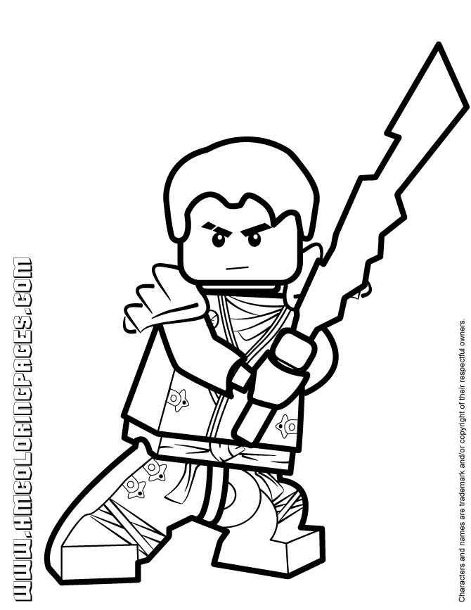 ninjago coloring pages jay