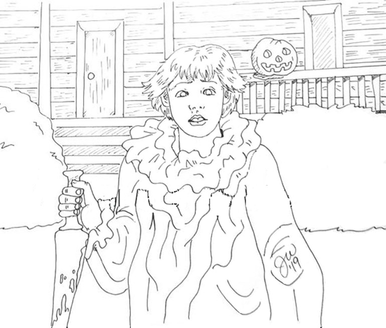 michael myers coloring pages