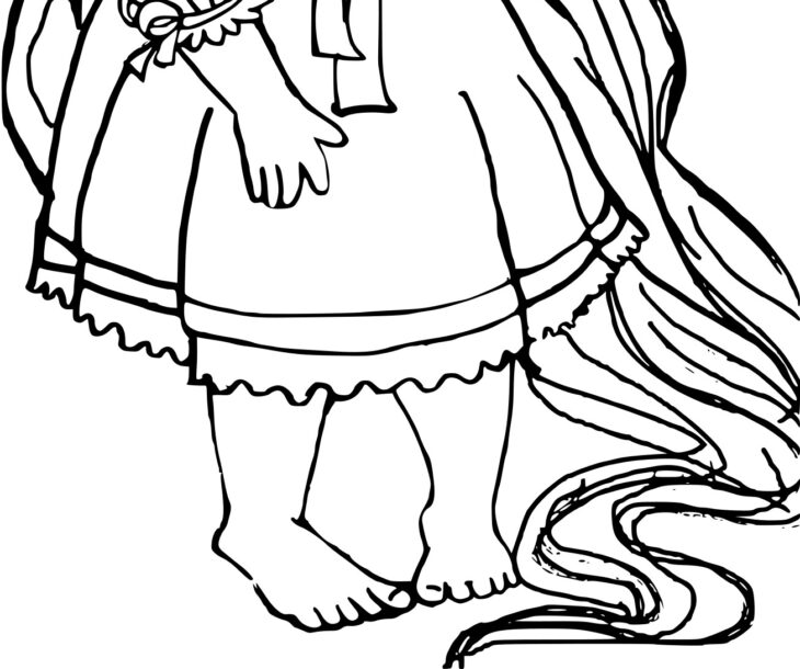 dessin raiponce a colorier et a imprimer