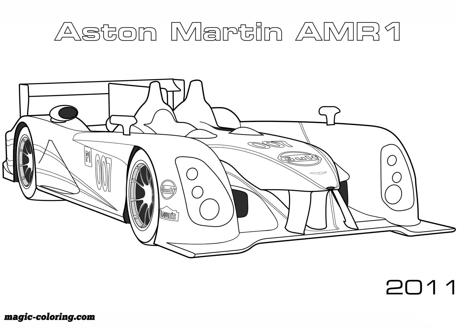 aston martin coloring pages