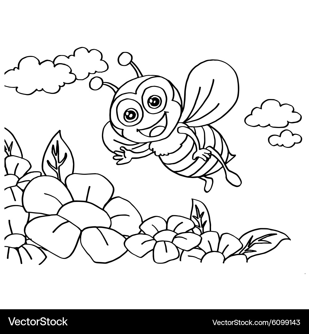 bee coloring pages free