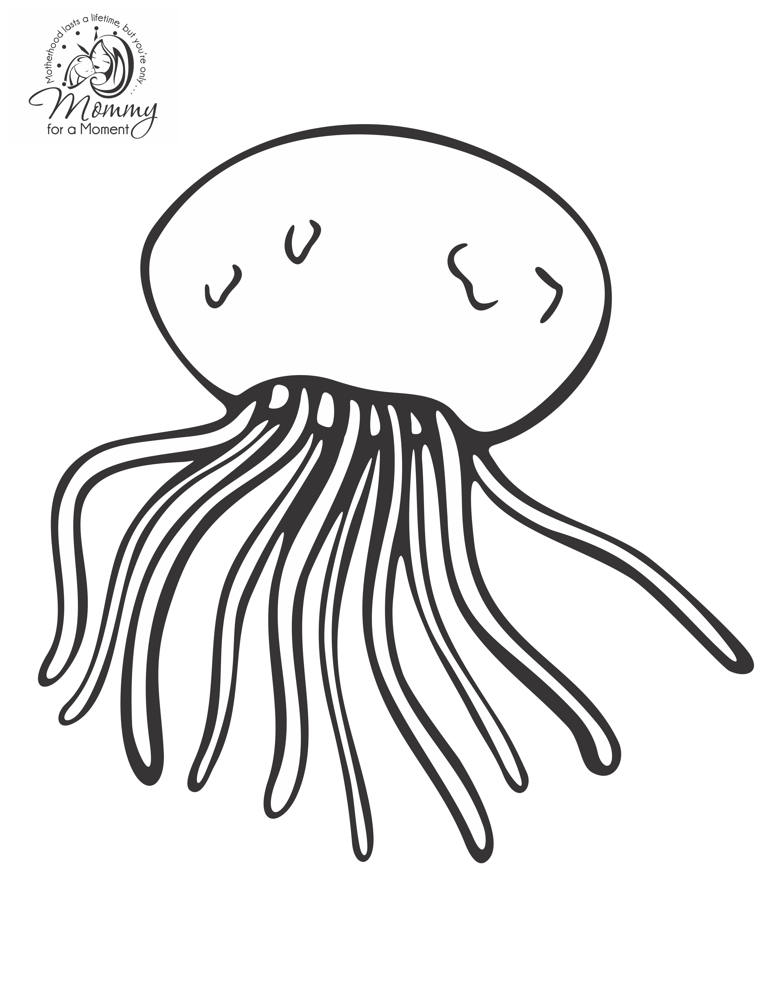 Coloring page Jellyfish #20568 (Animals) – Printable Coloring Pages