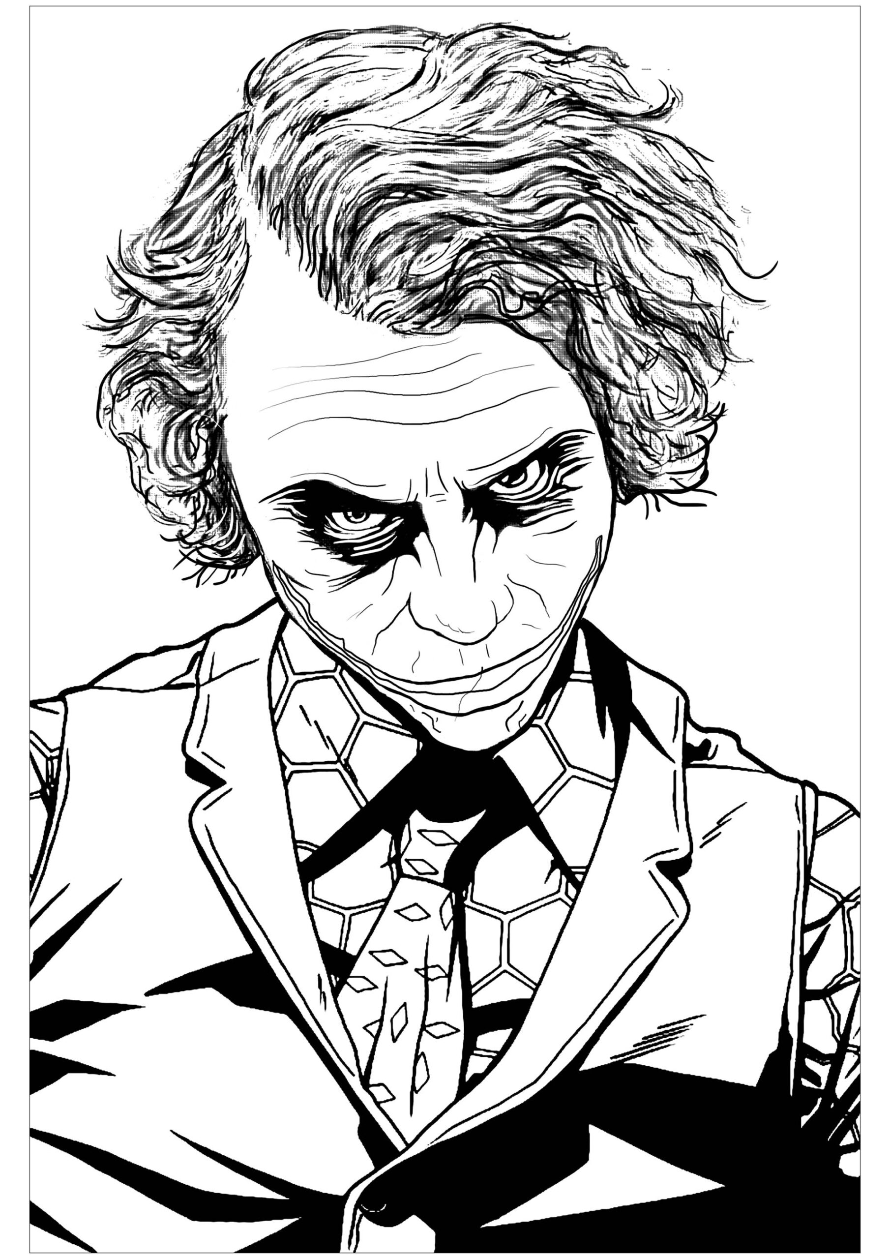 lego joker coloring page