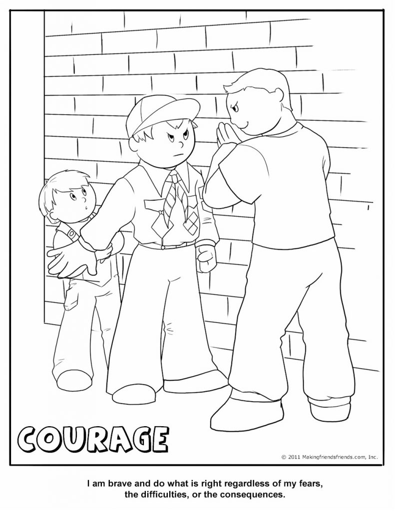 lion cub scout coloring pages