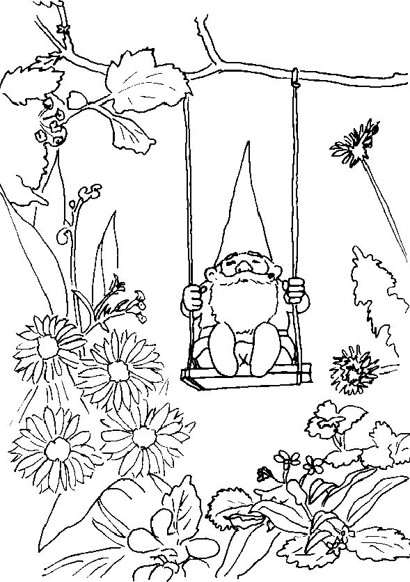 coloring pages gnomes