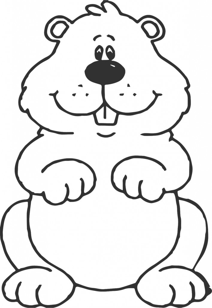 Groundhog Coloring Page at GetColorings.com | Free printable colorings