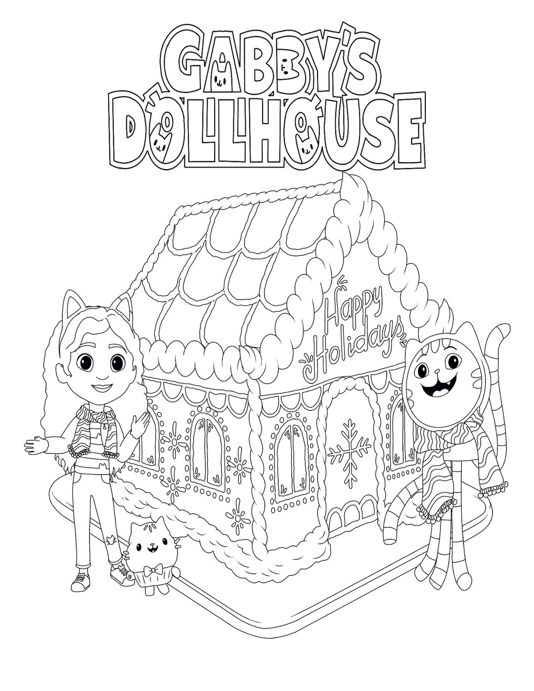 gabby 039 s dollhouse printable coloring pages