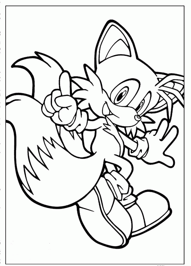 Tails Coloring Pages - Coloring Home