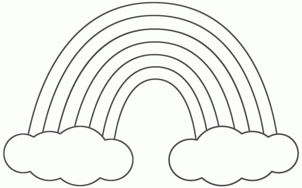 rainbow heart coloring pages