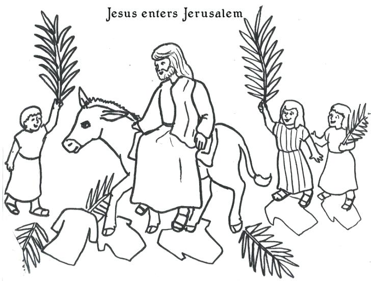 palm sunday printable coloring pages