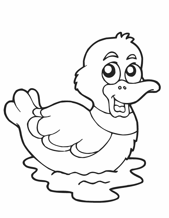 free duck coloring pages