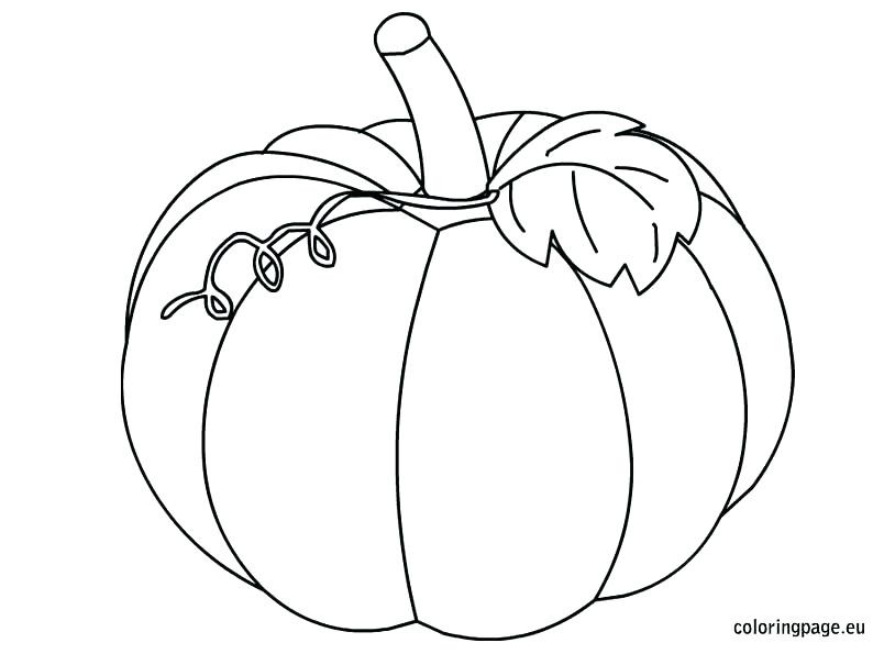 pumpkin leaf coloring page