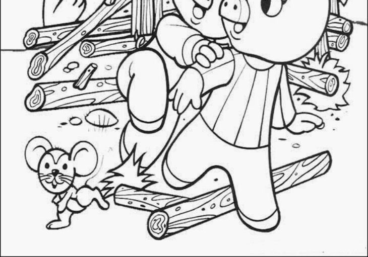three little pigs coloring pages pdf