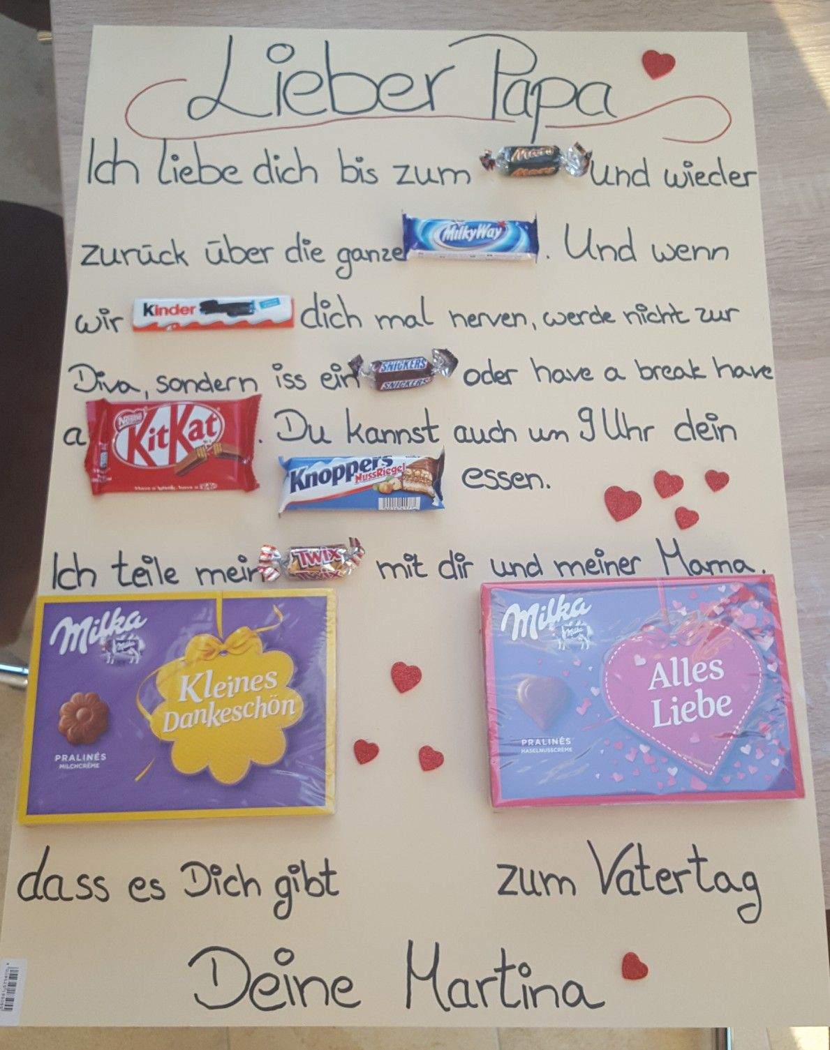 geschenk zum vatertag basteln