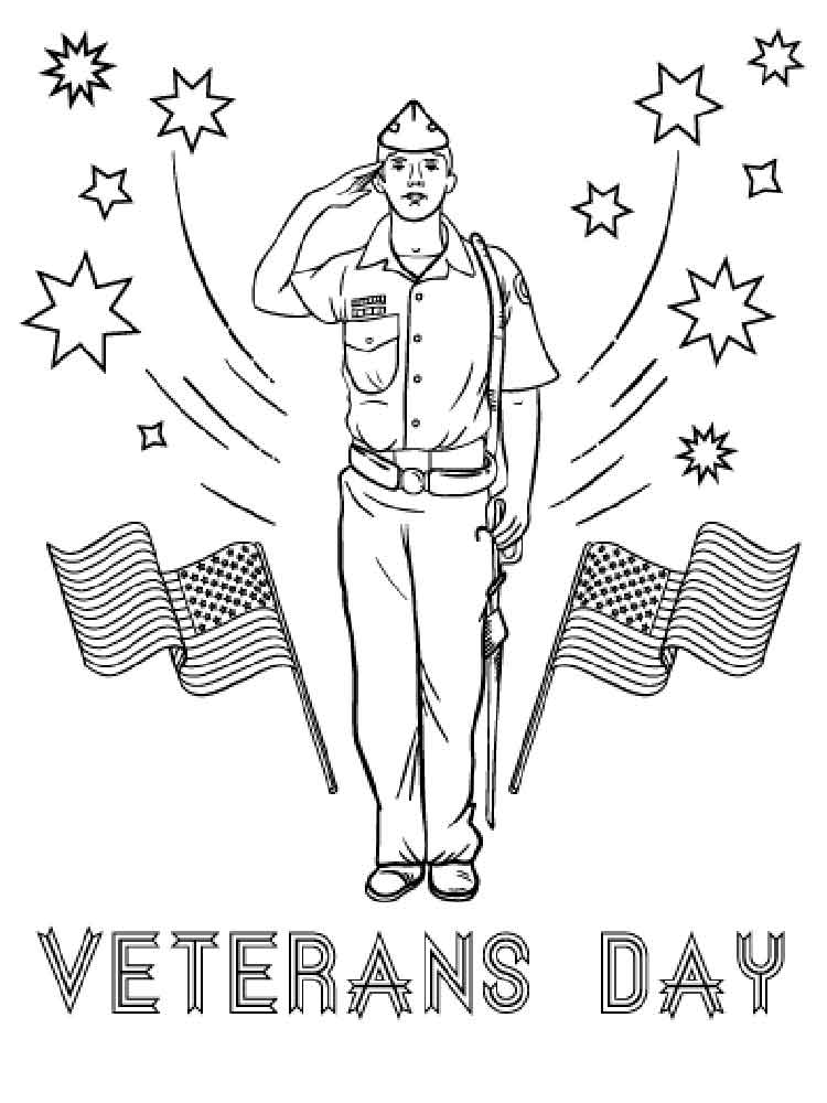 free coloring pages veterans day