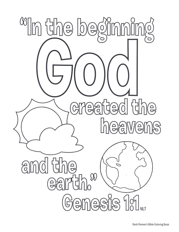 genesis 1 coloring pages