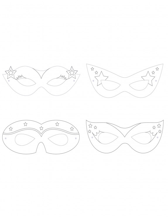 masque super hacros fille a imprimer