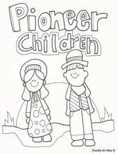 lds pioneer coloring pages