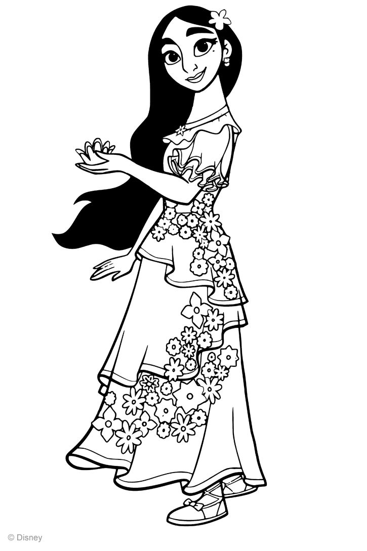 Isabela Madrigal Coloring Pages - Encanto Coloring Pages - Coloring