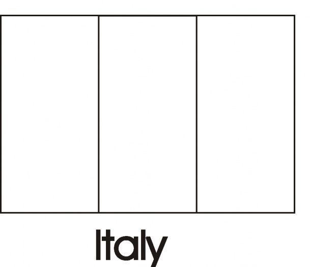 italian flag coloring page