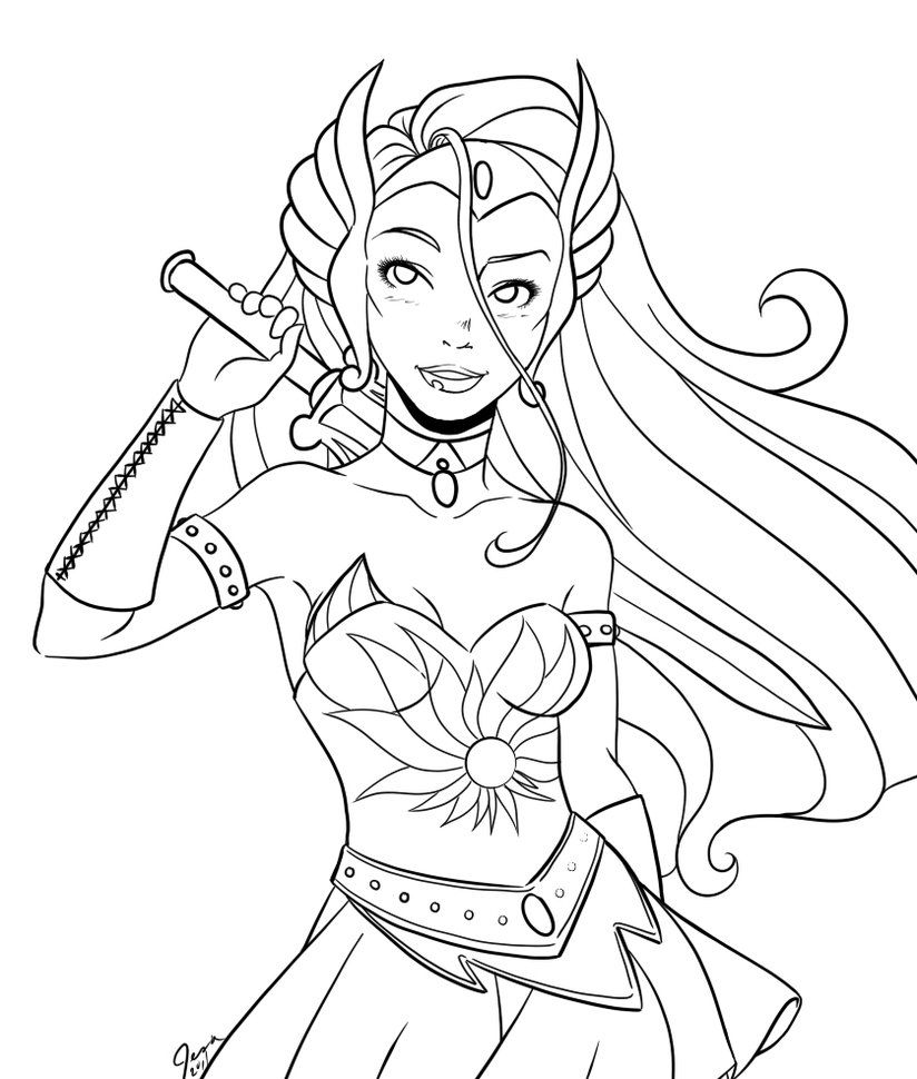 shera coloring pages