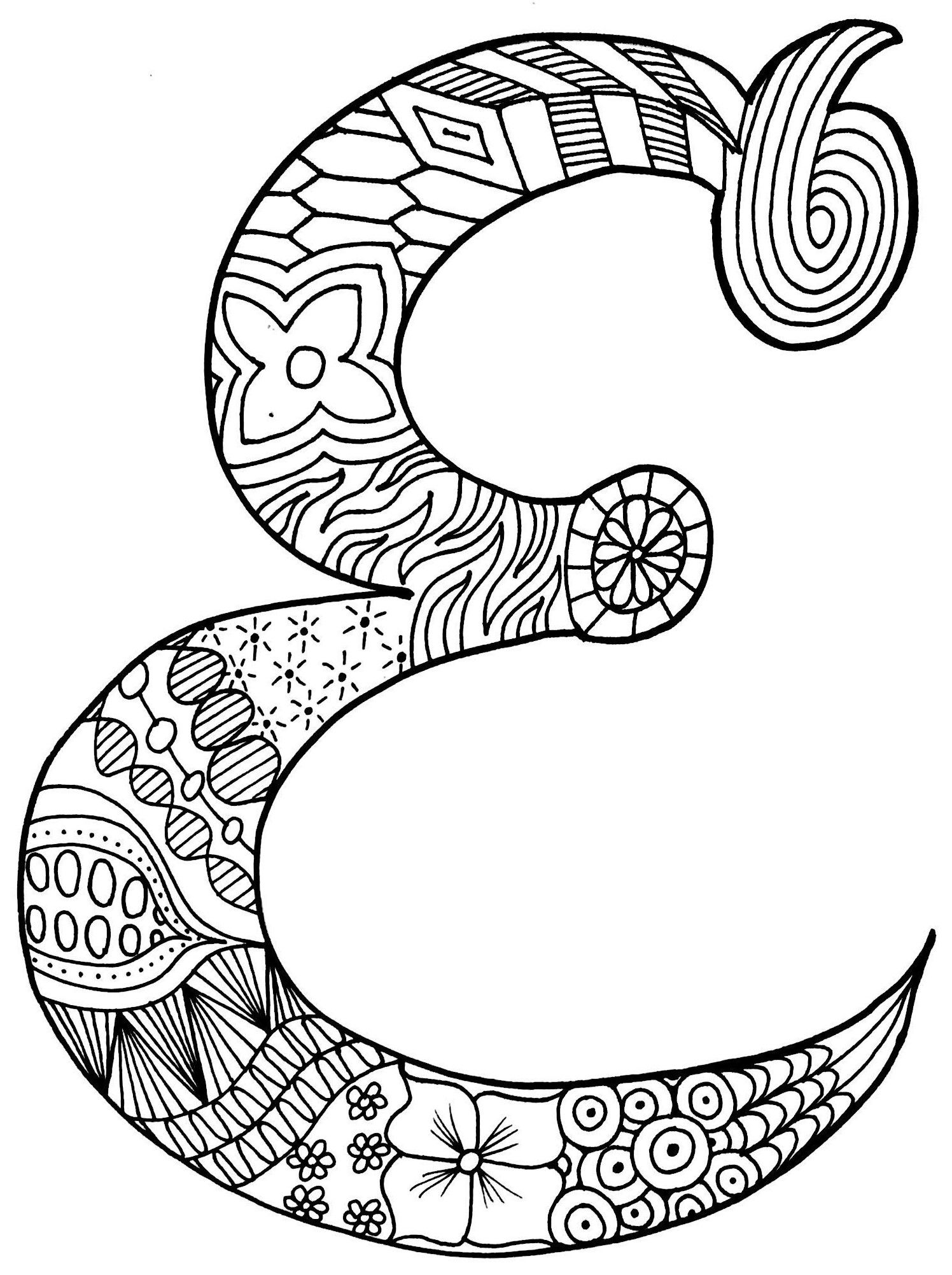 the letter e coloring pages