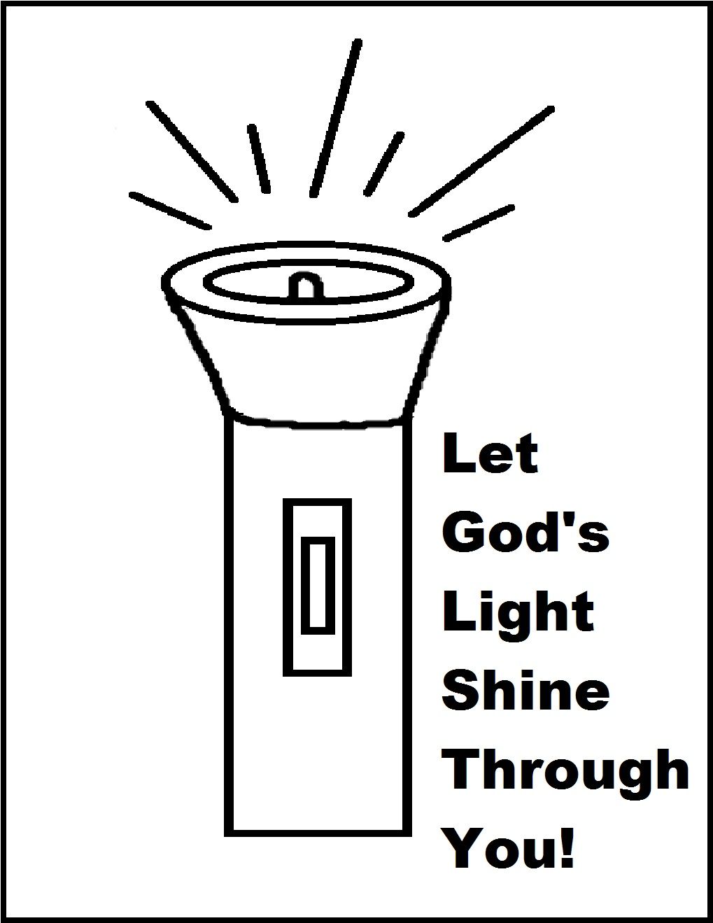 light of the world coloring page