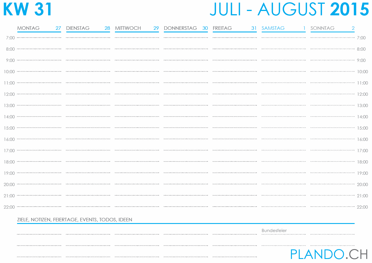 wochenkalender 2015 zum ausdrucken