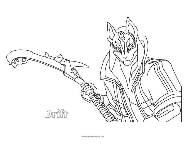 fortnite coloring pages drift