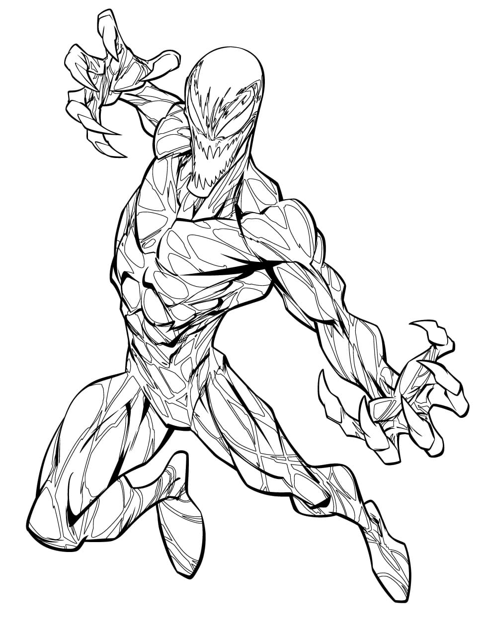 carnage printable coloring pages