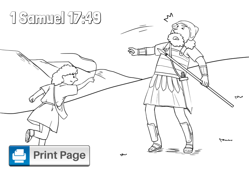 david and goliath coloring pages pdf