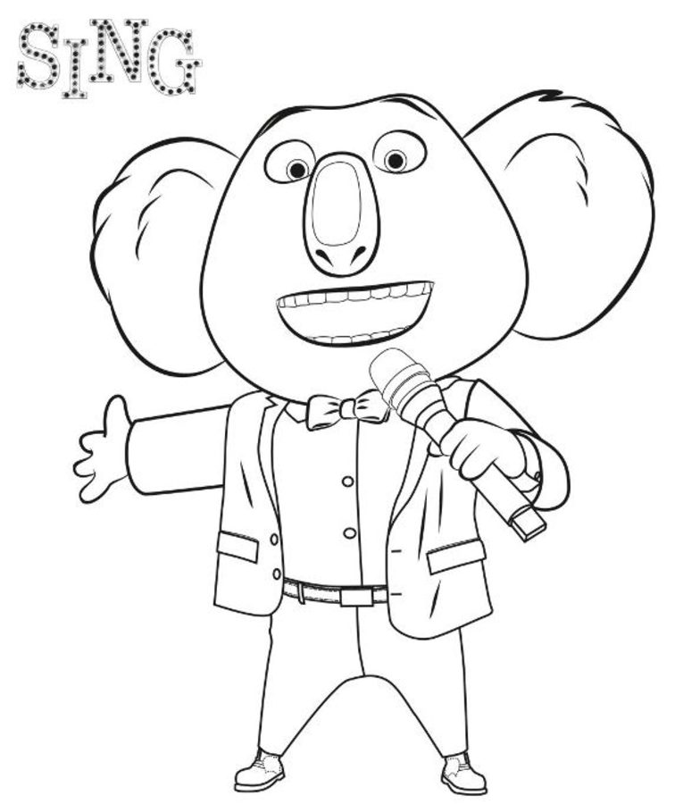 sing 2 printable coloring pages